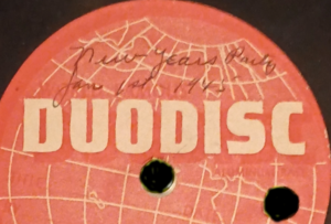 1944-1945 Happy new year (audio from 78rpm home record)